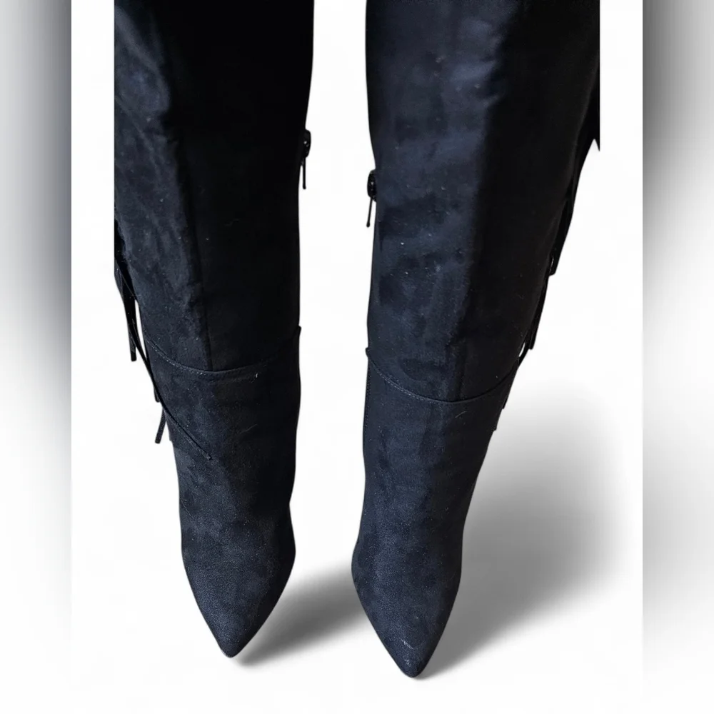 Pretty Girl Women’s Fringe Over-the-Knee Boots Size 7